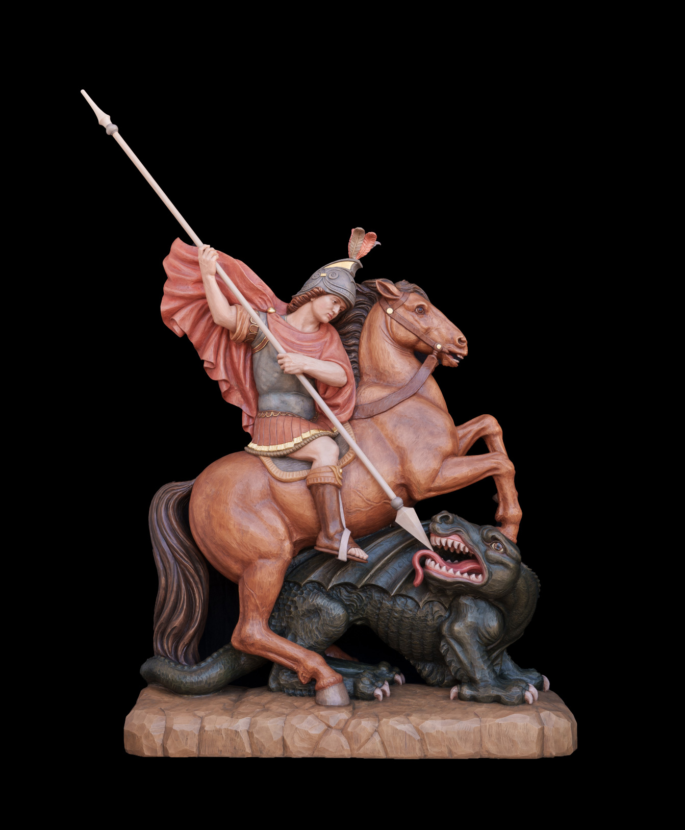 S. Giorgio con cavallo e drago